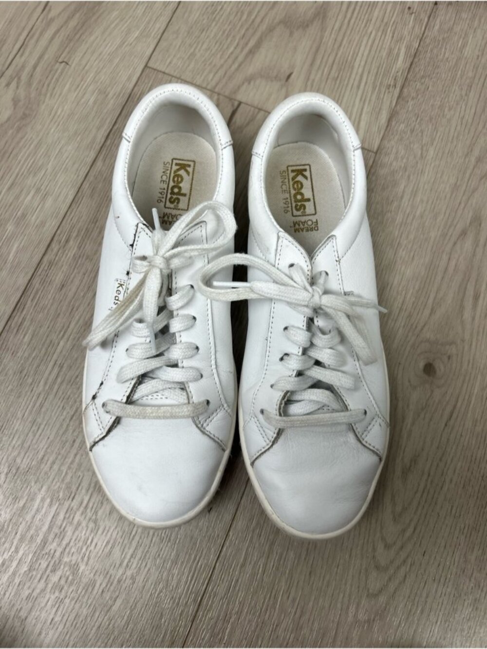 Keds Women’s Ace Dream Foam Leather White Sneakers